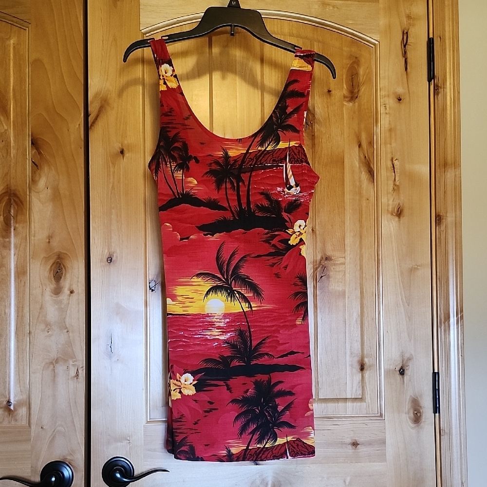 Hawaiian Print Summer Dress - NWOT